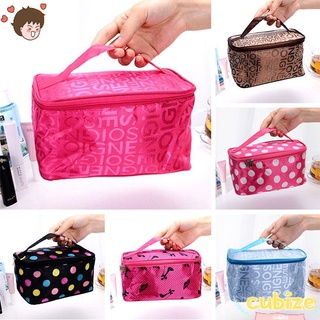 cubize moda bolsa de maquillaje impermeable de las mujeres organizador de cosméticos bolsa de belleza portátil de viaje toiletry cuero squar bolsa de lavado