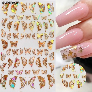 calcomanía de uñas en forma de mariposa accesorios de manicura para mascotas diy manicura uñas calcomanía para uñas arte salón