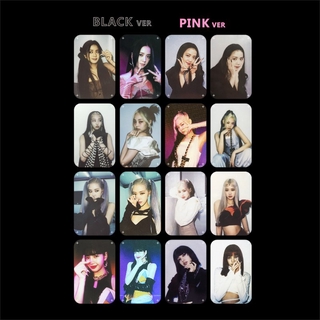 4 unids/set kpop blackpink nuevo álbum tarjeta foto tarjeta colección tarjeta