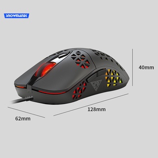 snowmanek Portable Mechanical Mouse 3200DPI Hollow Triangle Hole Mechanical Mice 7 Button for Computer (5)
