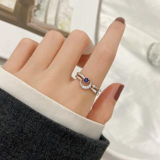 Corea estrella Luna anillo mujer Ins personalidad de la moda anillo de dedo neto rojo anillo de apertura simple (2)