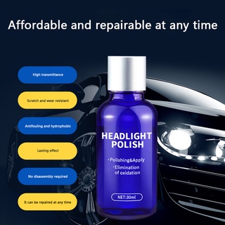 Car Headlight Repair Fluid Kit Lens Anti Scratch Oxidation Polishing Agent