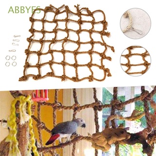 ABBYES Birds Supplies Climbing Rope Net Hamster Hammock Hanging Rope Climbing Training Parrot Birds Toy Swing Ladder (1)