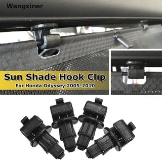 [wangxiner] 4X Black Sliding Door Sun Shade Hook Clips Kit For Odyssey 05-10 Hot Sale