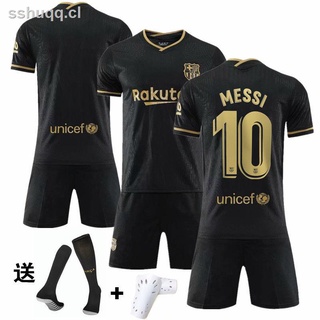 camiseta de fútbol nacional club barcelona oro negro jersey de fútbol 20/21 barcelona de visitante camiseta de fútbol de manga corta/ropa no 10 messi suarez