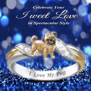 Venta al por mayor de accesorios de joyería estética anillos anillos para las mujeres accesorios de moda para las mujeres de Halloween lindo anillo de mascotas regalo