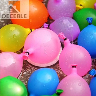 Deceble 111pcs Multicolor de látex relleno de agua globo niños verano al aire libre playa juguete (6)