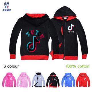 [jd] Sudadera con capucha Unisex 100% algodón Tik tok para niños/Chamarra de moda para niños