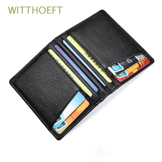 witthoeft bolsa de tarjetas de crédito titulares delgado super delgado hombres cartera pequeña para licencia de conducir bifold monedero de negocios cartera con 8 ranuras para tarjetas de cuero genuino suave/multicolor
