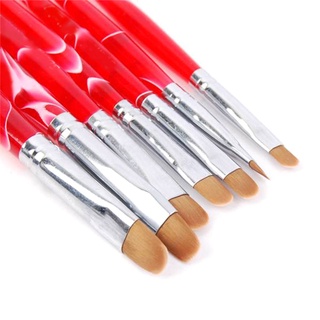 bansubu 7Pcs/Set UV Gel Nail Art Brush Polish Painting Pen Kit Salon DIY Manicure Tools