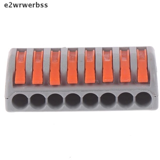 *e2wrwerbss* 2/3/4/5/8 Way Reusable Spring Lever Terminal Block Electric Cable Wire Connector hot sell