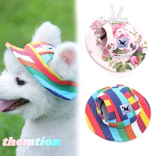 themtion tocado mascota lona gorra producto mascota visera sombrero perro gorra accesorios nuevos adornos de playa cachorro al aire libre