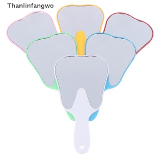 [tfnl] 1 pieza de boca dental mango espejo forma de dientes espejo inspección dental espejo oral asf