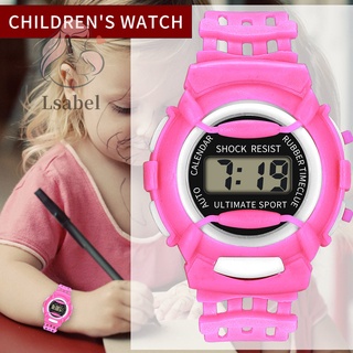 reloj electrónico casual para niños/reloj deportivo de silicona ligero y duradero