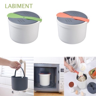 LABIMENT Multifunction Vegetable Pasta Steamer Home Food Container Microwave Rice Cooker Portable Cooking Creative Steaming Utensils Bento Lunch Box/Multicolor