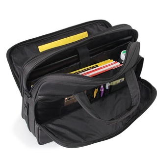 Los hombres maletín portátil bolsas buena tela de Nylon multifunción impermeable "bolsos de negocios hombro de los hombres bolsas de oficina (4)