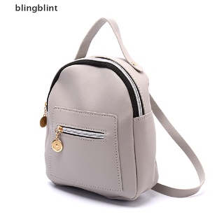 [blingblint] mujer mini mochila de cuero pu hombro mochila escolar señoras niñas bolsa de viaje (8)