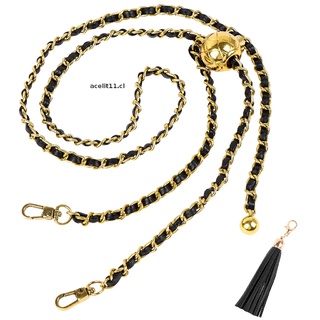 ACEL Adjustable Purse Chain Strap Metal Bag Strap Purse Chain and Tassel CL (6)