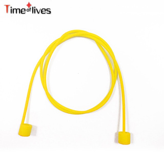 Colorido suave deporte cadena de Tether cordón de auriculares Anti-pérdidas de Gel de sílice cuello cuerda para el aire libre (6)