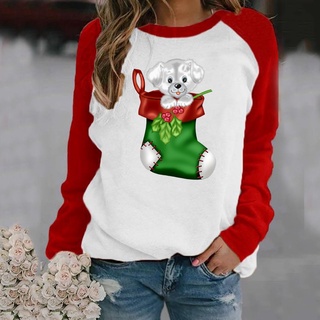 ♀♀ sirolaews.cl Flash Sale Long SleeveWomen Casual Christmas Printing Long Sleeve Pullover Shirts Blouse Top