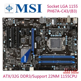 Para MSI PH67A-C43 (B3) Placa Base De Computadora LGA 1155 DDR3 Para Intel H67 PH67 Desktop Mainboard Usado Similar H61 H67M P67 Z68