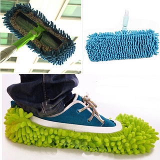 Mopa Zapatillas De Limpieza De La Casa De Eliminación De Polvo Perezoso Piso Pared Pies Cubiertas De Zapatos Lavables Reutilizables De Microfibra (7)