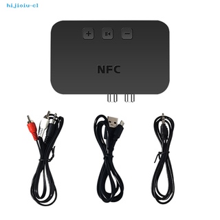 HU 3.5mm Jack RCA Stereo NFC Bluetooth-compatible Transmitter Receiver Car Speaker Adapter