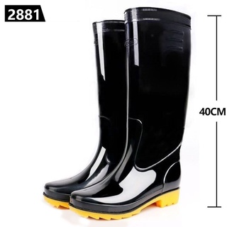 los hombres de la lluvia de pvc botas altas de tobillo impermeable zapatos de agua zapatos masculinos botas de goma botas de lluvia invierno botas calientes más el tamaño 39-45 (5)