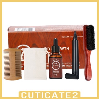 [Cuticate2] 5 pzs Kit de peines para cuidado de bigote Facial barba Kit de aseo padre caja de regalo día (1)