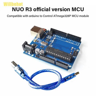 [Willbehot] Uno R3 Atmega16U2+Mega328P Chip para Arduino Uno R3 Development Board + Cable Usb [caliente]