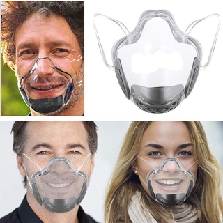 PC Clear Face Mask Transparent Face Mouth Shield Covering Anti Fog for Adult