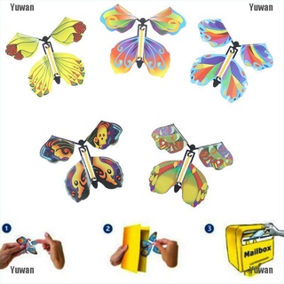 <yuwan> 5/10pcs magia volando mariposa sorpresa magia accesorios místicos truco juguetes