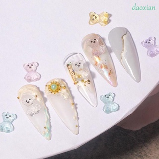 Daoxian joyería/decoración De Arte en forma De oso Pastel Transparente con diseño De hielo Transparente