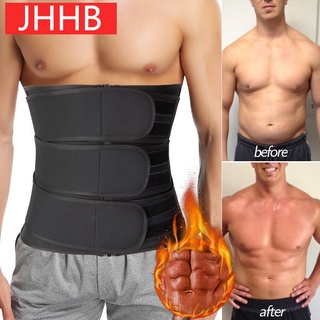 hombres cintura entrenador corsé adelgazar cinturón pérdida de peso cuerpo shaper abdominal trimmer sudor quemador de grasa vientre faja (1)