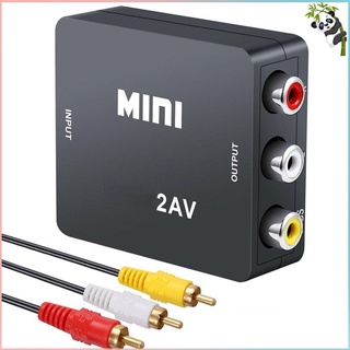 1080P HDMI compatible con RCA AV convertidor compuesto CVBS Audio Video adaptador para PAL/NTSC práctico Cable adaptador