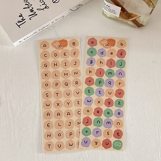 Pegatinas del alfabeto/Color inglés letras pegatinas/Mini pegatinas de fotos - xin (4)