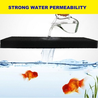 giftsuc Filter Sponge Useful Activated Carbon Design Largest Adhesion Black Aquarium Biochemical Filter Foam for Water Tank