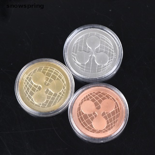 snowspring 1pc onda moneda xrp crypto ondulación conmemorativa xrp coleccionistas moneda cl