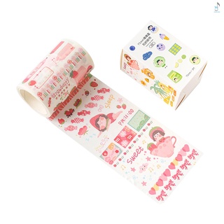 [disponible en inventario] cinta de papel japonesa Washi de fruta preciosa perlada para álbumes de recortes de 75 mm para manualidades/decoración de diarios (1)