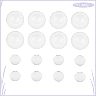 4 pares de ojos falsos redondos de plástico transparentes para muñeca DIY fabricación de 10 mm Iris
