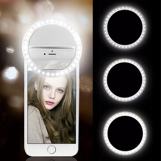 usb carga led selfie anillo de luz de teléfono móvil lente led selfie lámpara anillo para iphone para samsung xiaomi teléfono selfie luz