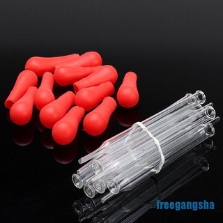 [FREGA] 10Pcs 10Ml 12Cm Glass Pipette Medicine Laboratory Dropper Red Rubber Head Pipet RSHX (4)