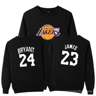 Kobe suéter de los hombres James mareo cuello de manga larga estudiante conjunto Lakers negro Mamba temporada flor y bola completa cesta nueva (1)