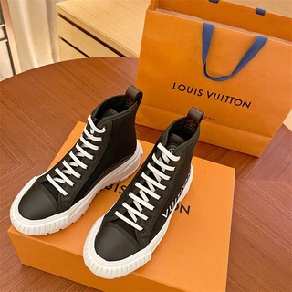 ! ¡louis Vuitton! Trend cómodo ocio zapatos de corte alto zapatos deportivos zapatos de las señoras zapatos de tenis (9)