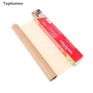 [tophumor] rollo de papel de pergamino de 5 m/10 m, antiadherente, para hornear, cocina de doble cara.