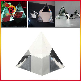 [Barco En 12h] 70 Mm K9 Artificial Cristal Pirámide Prisma Decoración Del Hogar Adorno Ciencia