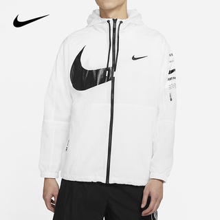 Nike chaqueta de hombre Casual deportivo con capucha bordado Logo cortavientos (2)