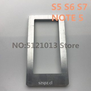 Molde de aluminio de posicionamiento preciso para samsung S4 S5 S6 S7 S3 note 3 4 5 LCD posicionamiento oca laminado reparación de teléfonos móviles