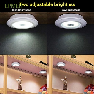 epmeii bombilla de cocina dormitorio led lámpara de inducción control remoto luz de armario batería inalámbrica/multicolor