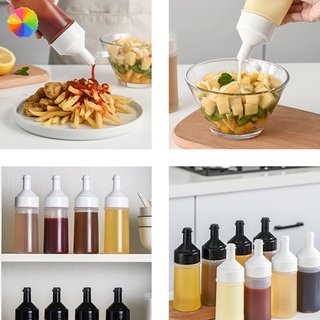 hogar cocina a prueba de polvo exprimir ketchup botella de exprimir aceite puede salsa botella-1 pieza hgt